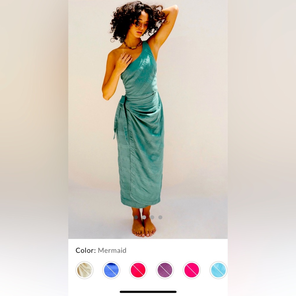 Free People At Leisure Wrap Midi Dress